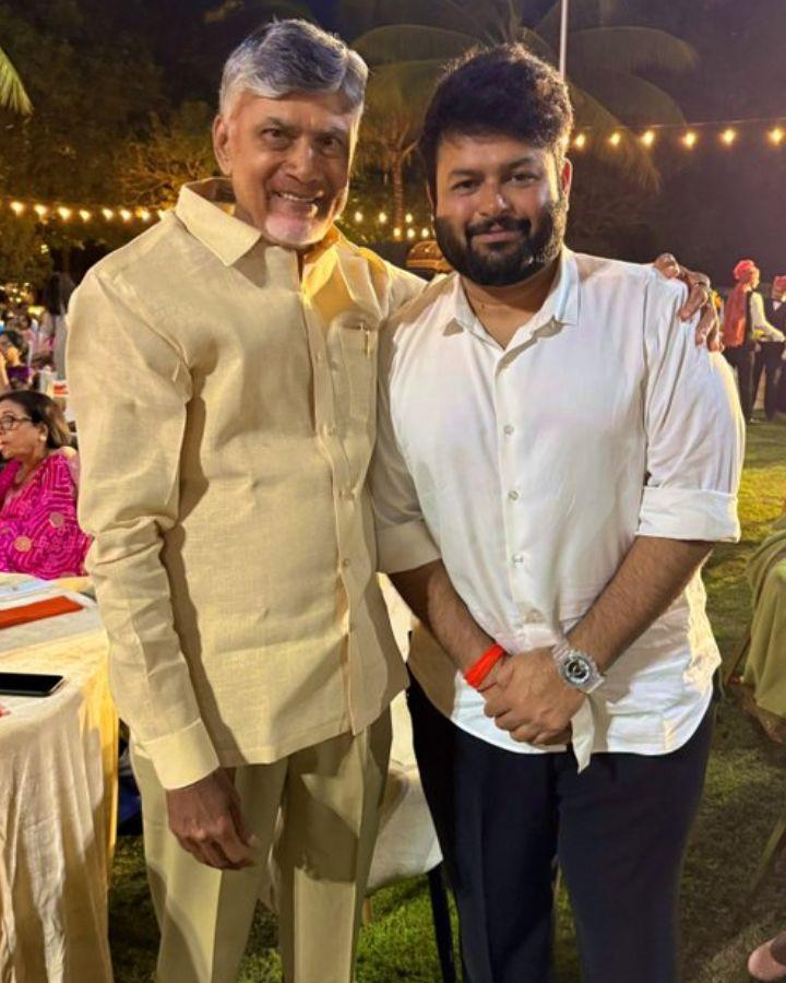 Thaman cherishes memorable moment with AP CM CBN