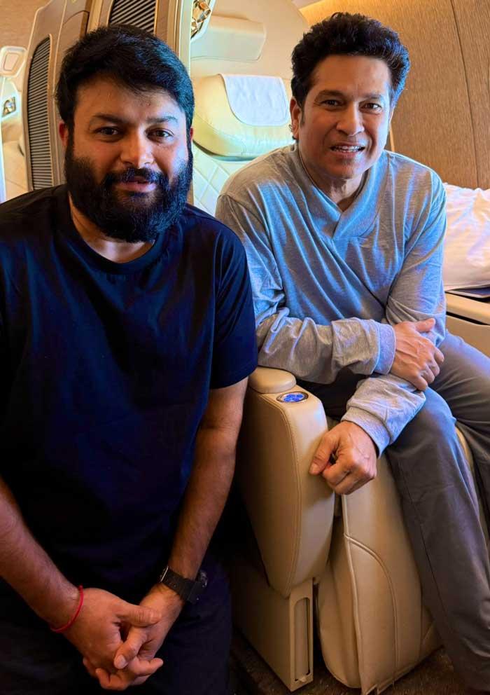 Thaman shares his mid air conversation with Sachin Tendulkar