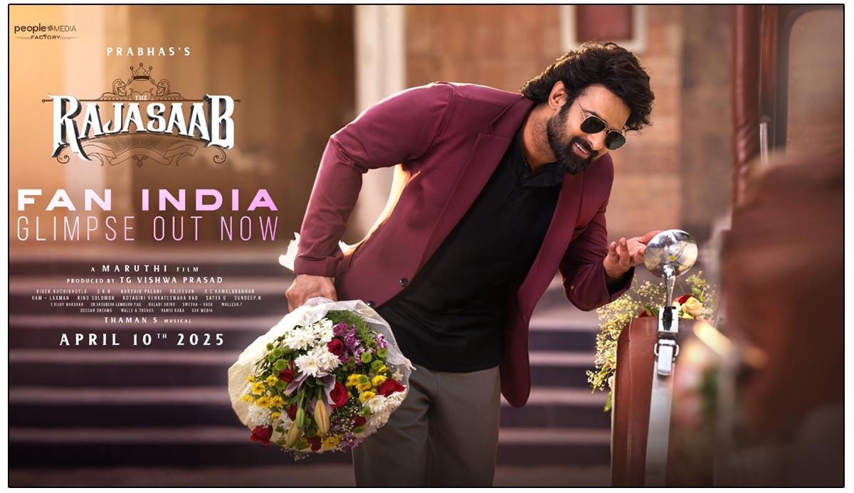 The Raja Saab Glimpse: Prabhas Show Vintage Charm
