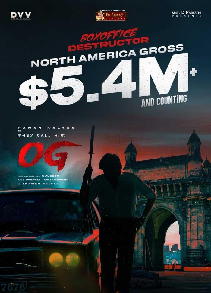 Pawan Kalyan They Call Him OG Crosses 5.4 Million At US Boxoffice
