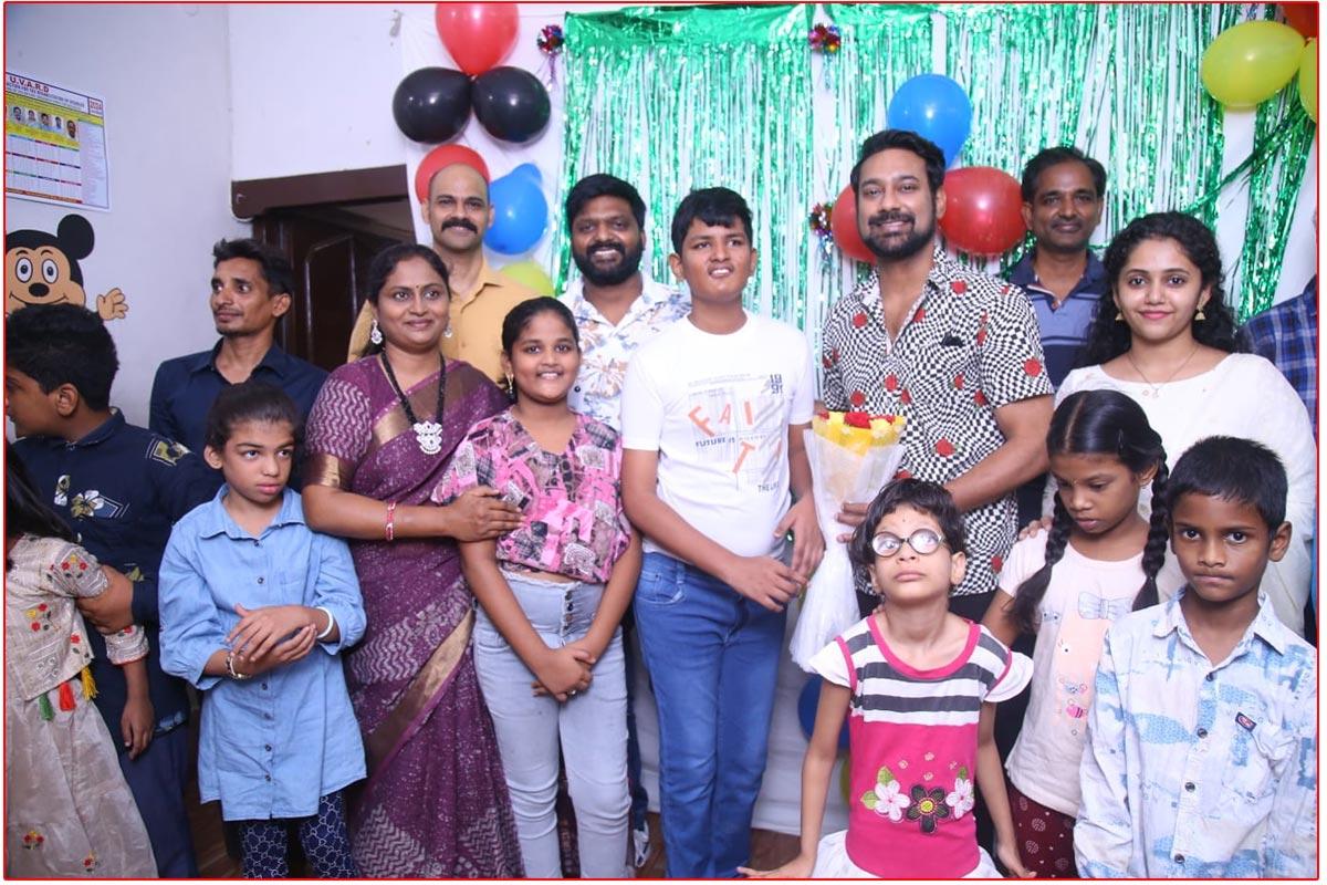 Varun Sandesh Launched Song From His Next Nindha Among Specially Abled Kids