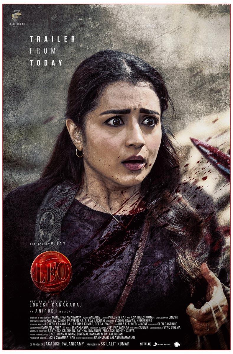 Trisha Krishnan Bewildered Look From LEO