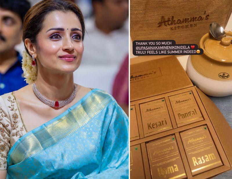Trisha Gets Summer Gift From Mega Family Via Athammas Kitchen