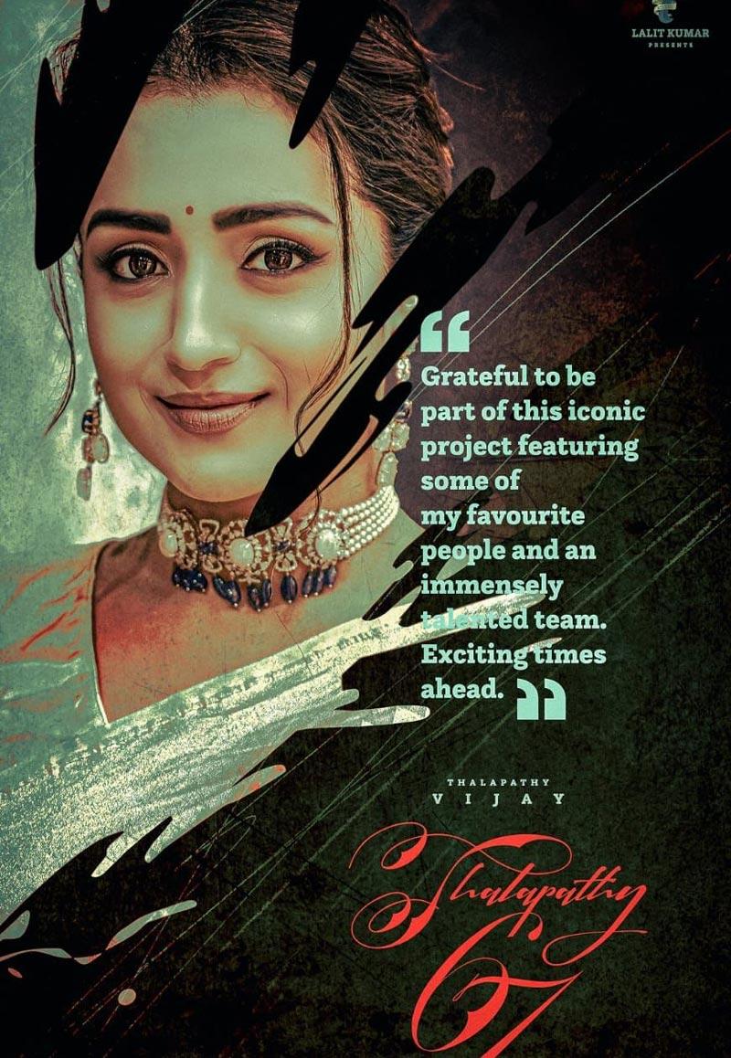 Trisha On Board For Thalapathy67