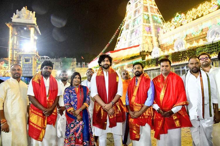 Matka team visits Tirumala