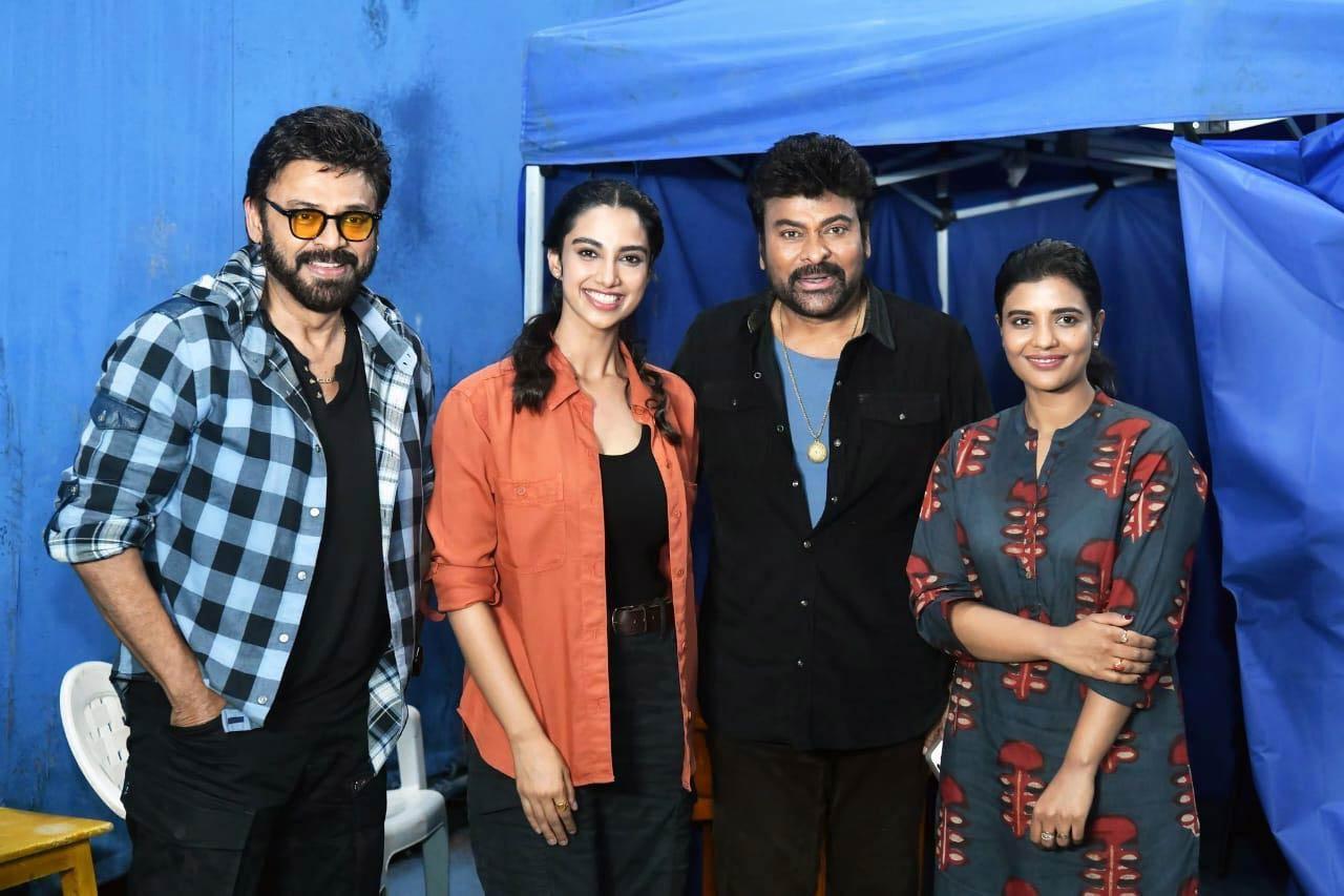Vishwambhara: Venkatesh surprises Chiranjeevi and other cast