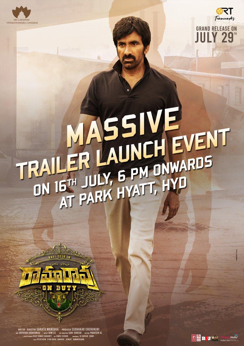 Time ticking for Ramarao On Duty trailer