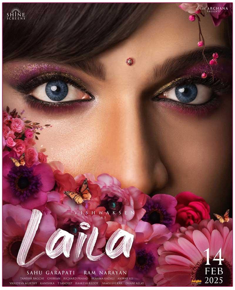 Vishwak Sen Charming Eye Look From Laila Unveiled