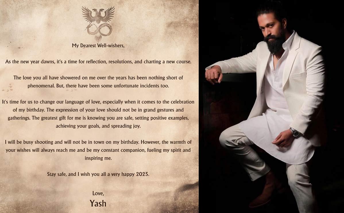 Rocking Star Yash s Heartfelt Appeal for Fan Safety