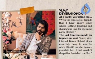 Vijay Devarakonda Features in  Vogue Magazine