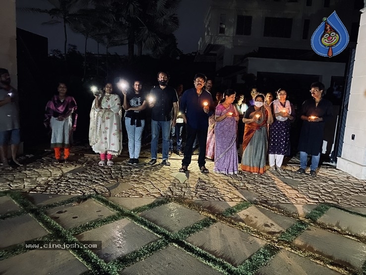 Chiru Family With Candles - 3 / 6 photos