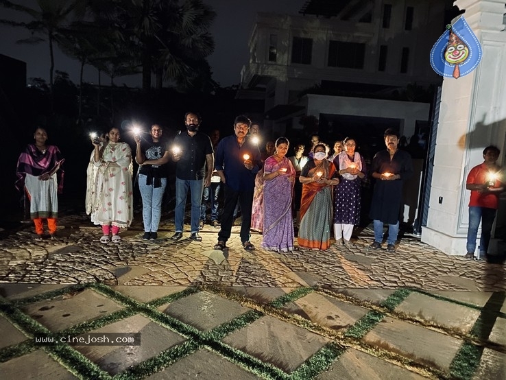 Chiru Family With Candles - 6 / 6 photos