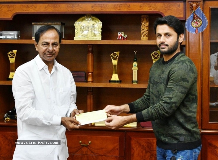 Nithin Meets KCR - 4 / 5 photos