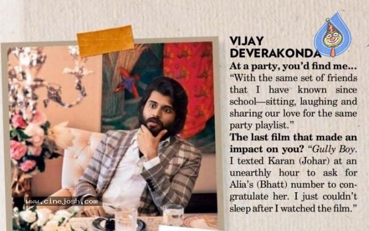 Vijay Devarakonda Features in  Vogue Magazine - 1 / 2 photos