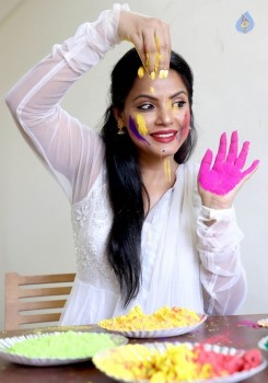 Neetu Chandra Dry Holi Photoshoot