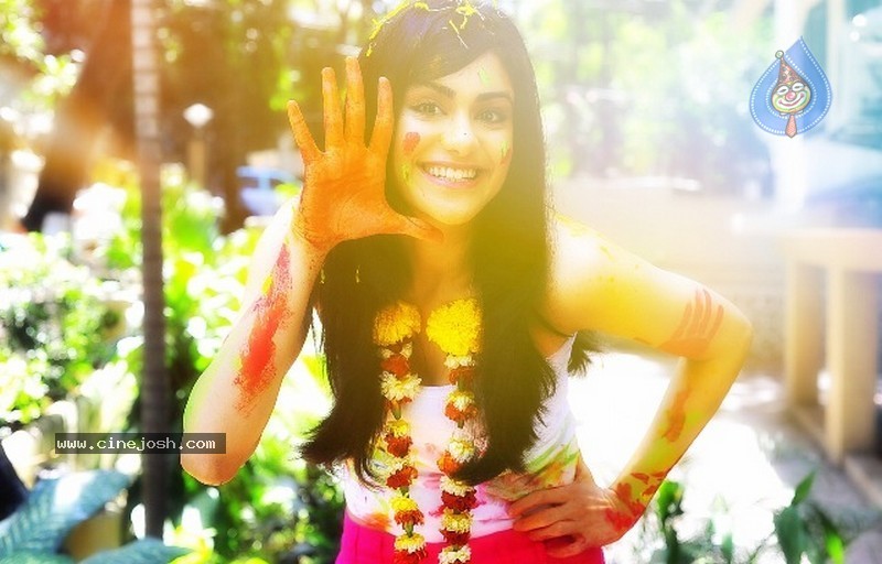 Adah Sharma Celebrates Holi - 2 / 4 photos
