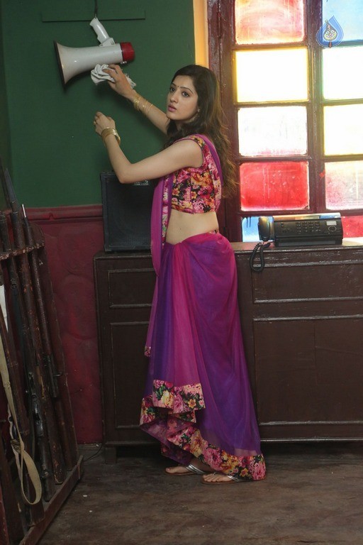 Richa Panai at Rakshaka Bhatudu Sets - 21 / 60 photos