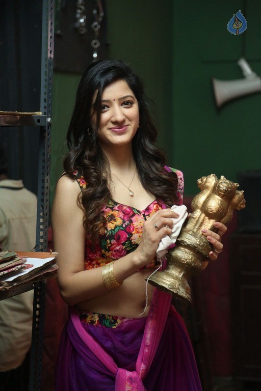 Richa Panai at Rakshaka Bhatudu Sets - 30 / 60 photos