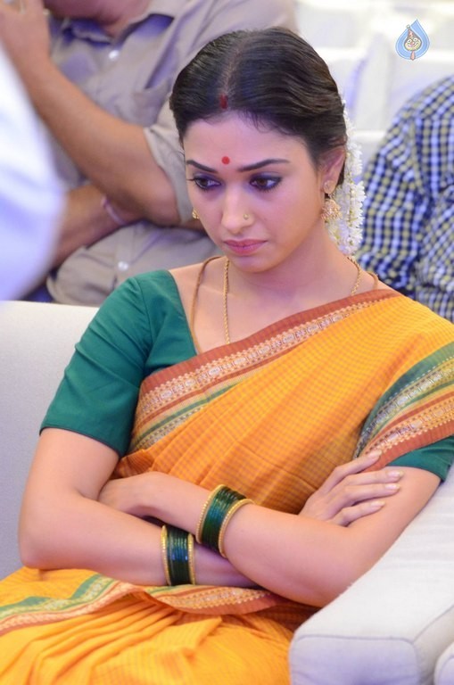 Tamanna at Abhinetri 1st Look Launch - 3 / 54 photos