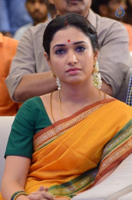Tamanna at Abhinetri 1st Look Launch - 43 / 54 photos
