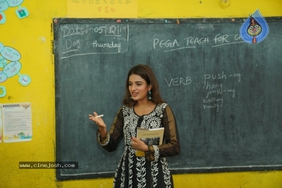 Nidhhi Agerwal Teaches English To Pega Teach For Change - 5 of 20