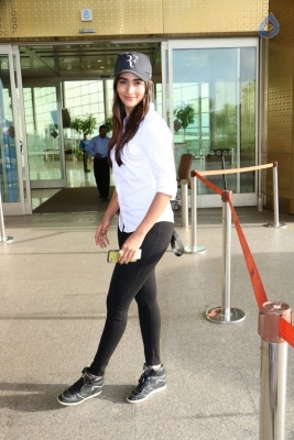 Pooja Hegde Spotted at Airport - 4 of 10