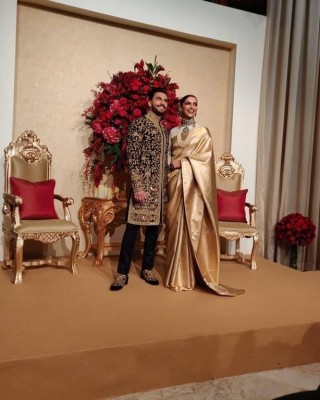 Ranveer Singh and Deepika Padukone Reception Photos