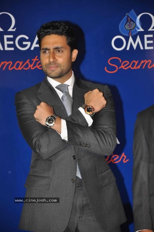 Abhishek Bachchan Launches Omega Watches - 21 / 43 photos