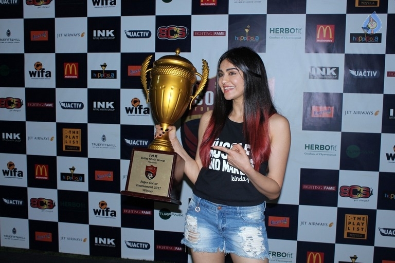 Adah Sharma and Tiger Shroff Launches Super Soccer Tournament - 13 / 38 photos