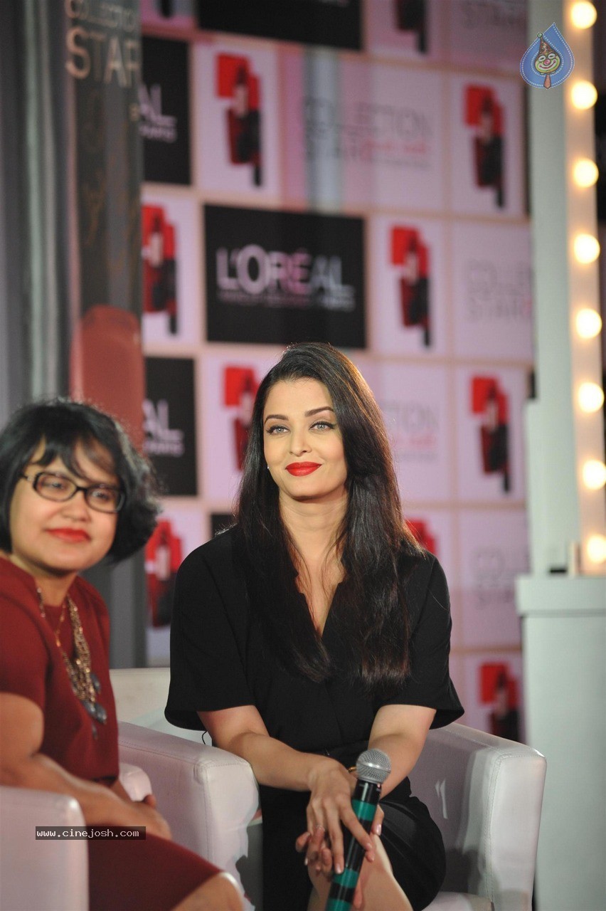 Aishwarya Rai Launches Loreal Moist Matte Lipstick - 20 / 60 photos