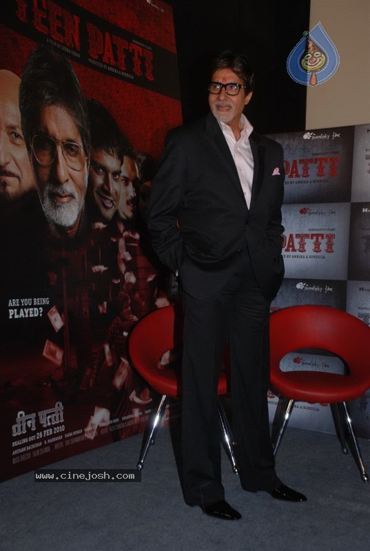 Amitabh Bachchan,Madhavan At Teen Patti Movie Press Meet - 15 / 37 photos