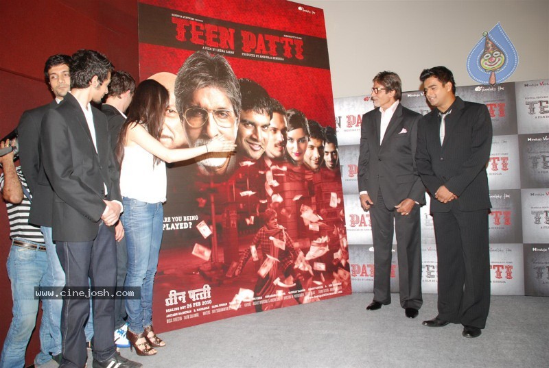 Amitabh Bachchan,Madhavan At Teen Patti Movie Press Meet - 21 / 37 photos