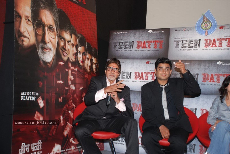 Amitabh Bachchan,Madhavan At Teen Patti Movie Press Meet - 22 / 37 photos