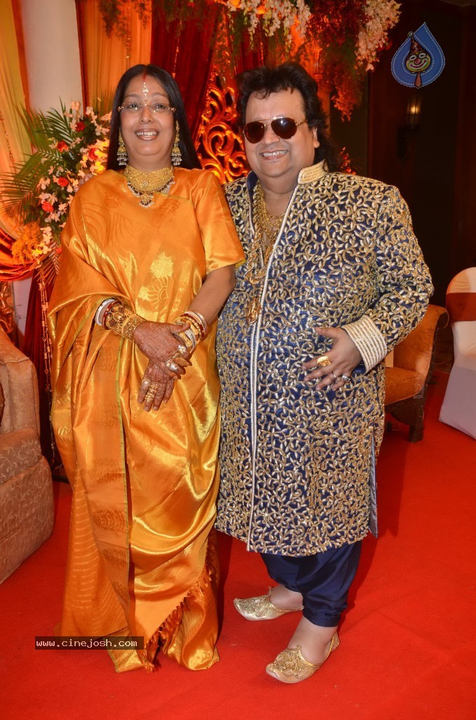 Bappa Lahiri Wedding Reception - 50 / 75 photos