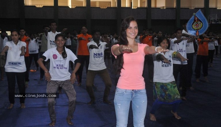 Bollywood Celebs Celebrates International Yoga Day - 23 / 76 photos