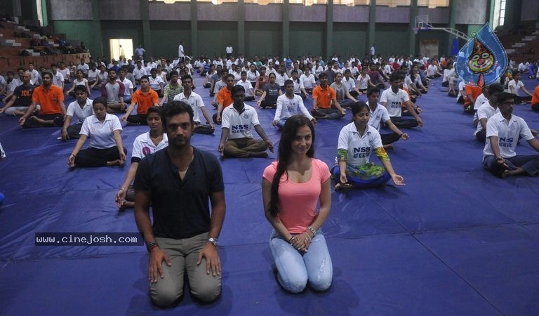 Bollywood Celebs Celebrates International Yoga Day - 67 / 76 photos