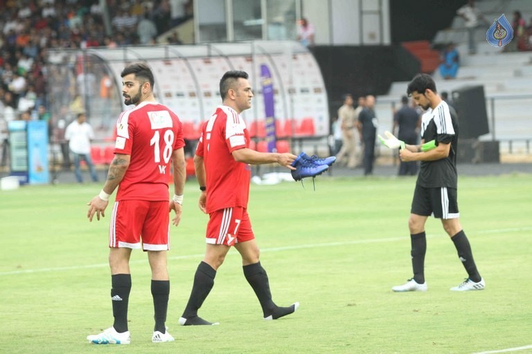 Celebrity Football Match Photos - 29 / 50 photos