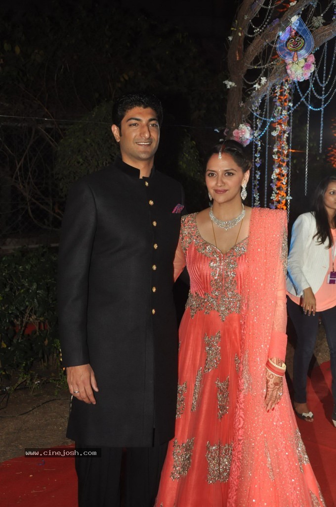 Celebs at Ahana Deol Wedding Reception - 72 / 115 photos