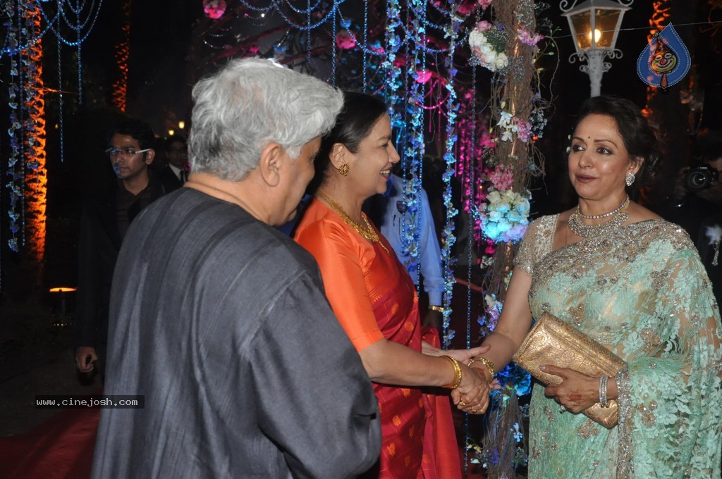 Celebs at Ahana Deol Wedding Reception - 75 / 115 photos
