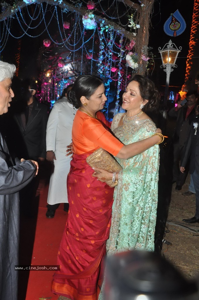 Celebs at Ahana Deol Wedding Reception - 78 / 115 photos