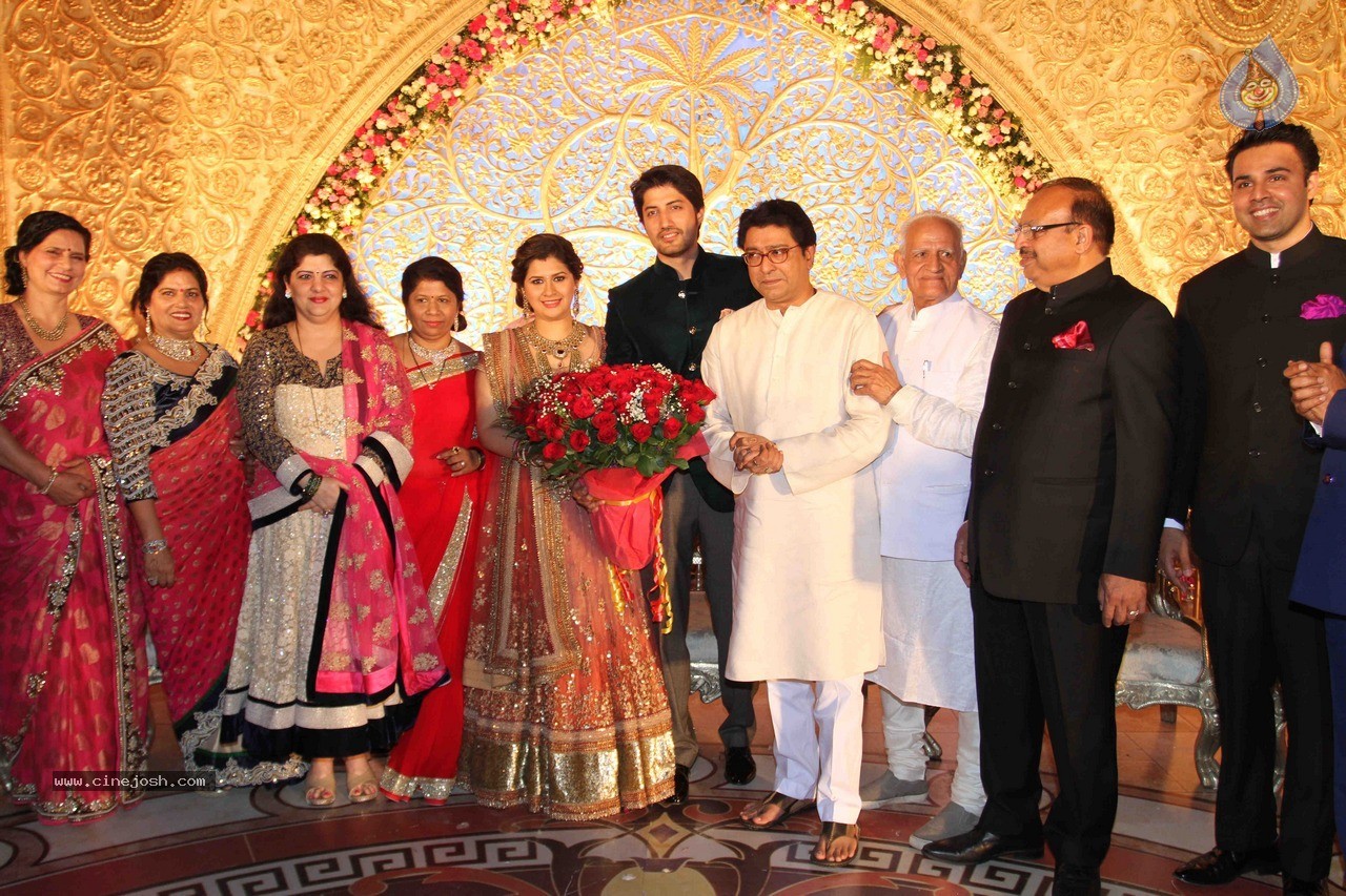 Celebs at Manali Jagtap Wedding Reception - 26 / 72 photos