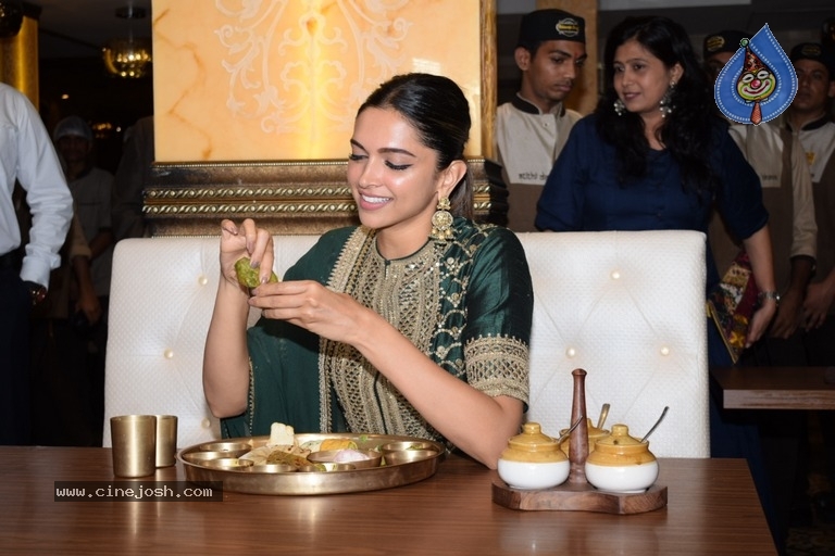 Deepika Padukone At Maharaja Bhog Hotel - 11 / 13 photos