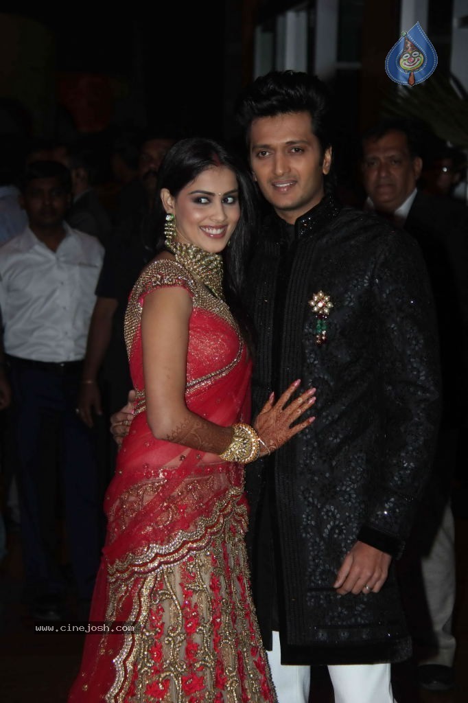 Genelia n Ritesh Reception Photos - 02 - 85 / 144 photos