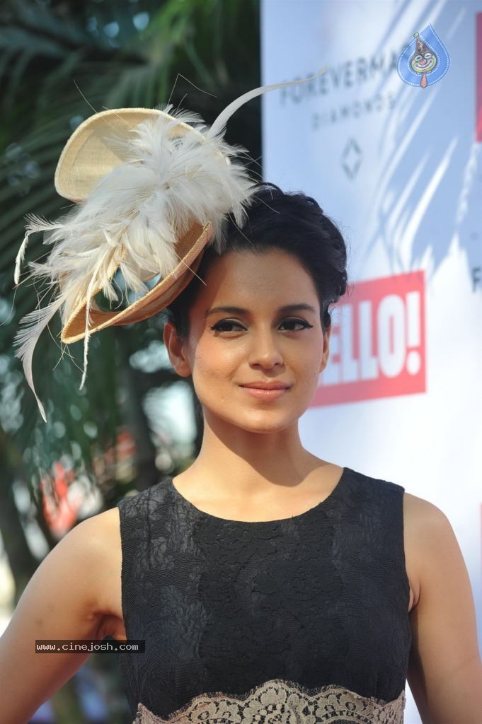 Kangana Ranaut at the HELLO Class Race 2014 - 73 / 78 photos