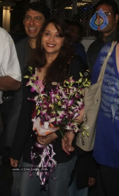 Madhuri Dixit Arrives in India - 9 / 20 photos