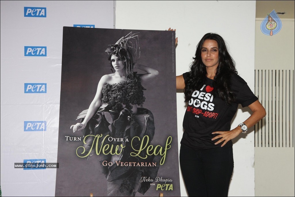 Neha Dhupia at Peta Pro-Veg Ad Campaign - 7 / 31 photos