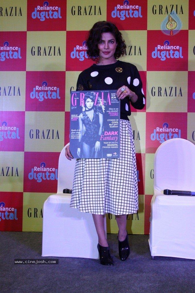 Priyanka Chopra Launches Grazia Magazine Cover - 35 / 40 photos