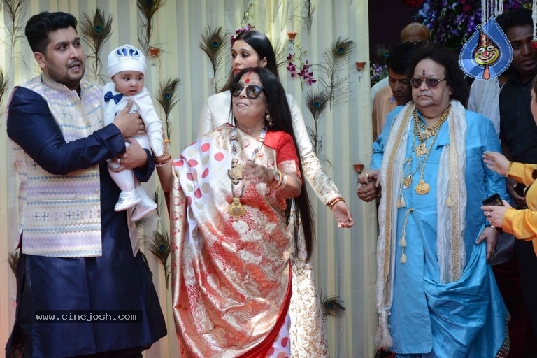 Rice Ceremony And Shower Of Bappi Lahiri Grandson Krishh Lahiri - 13 / 20 photos