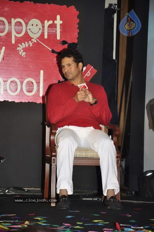 Sachin at NDTV Support My School Event - 5 / 30 photos