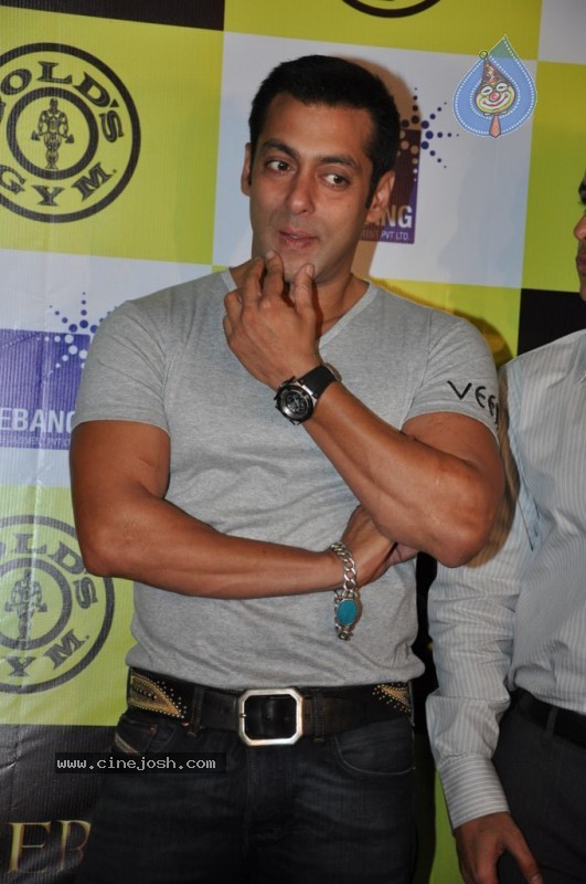 Salman Khan At Gold Gym - 18 / 18 photos